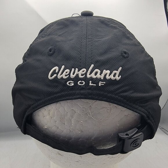 Cleveland Golf Black Adjustable Baseball Hat Cap Outdoors Lightweight Breathable - Picture 3 of 10